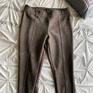 Beautiful Taupe faux suede riding pants